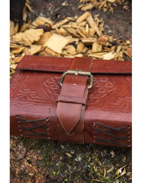 Kleines Tagebuch mit Ledereinband,...