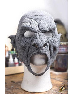 Máscara sin pintar Fantasía Orco Bestia, 59-61 cm.