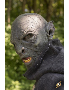 Máscara de fantasía Orco Bestial, acabado verde oscuro 2
