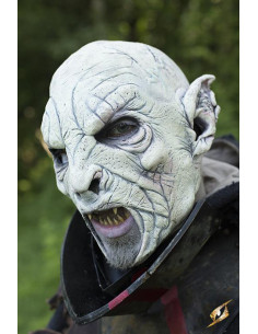 Máscara de fantasía Orco Bestial, acabado blanco