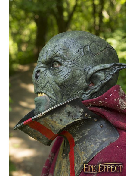 Groen Feral Orc LARP fantasiemasker