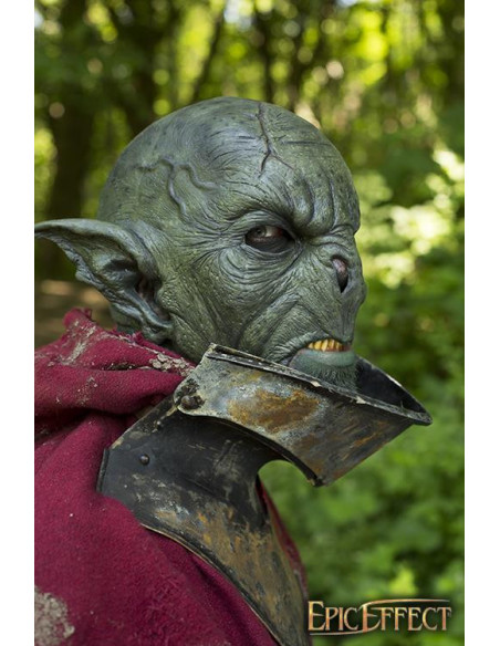 Groen Feral Orc LARP fantasiemasker