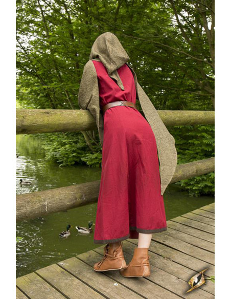 Capucha con chal medieval modelo...