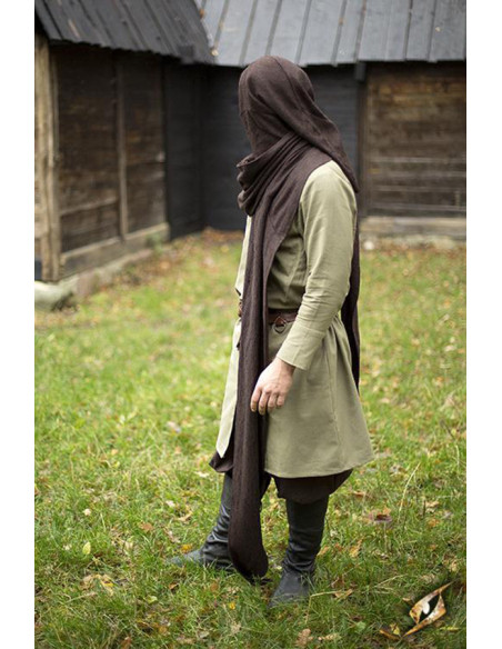 Hætte med middelalderlig sjal model...