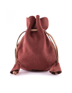 Bolsa pequeña para monedas cuero de gamuza, varios colores