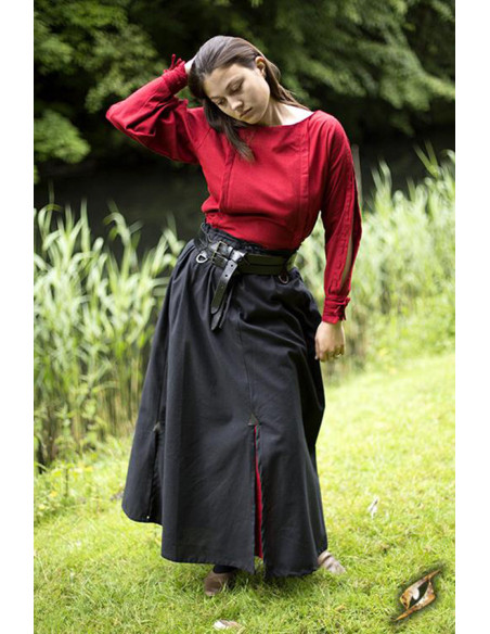 Middeleeuwse gevechtsrok, zwart