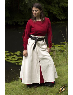 Falda medieval de Batalla, color beige