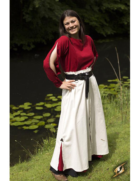Falda medieval de Batalla, color beige