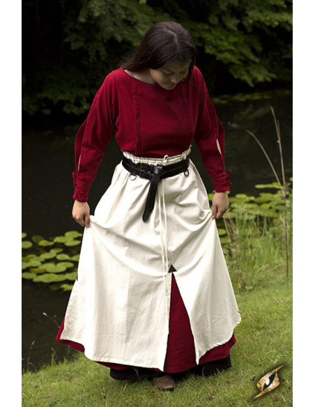 Falda medieval de Batalla, color beige