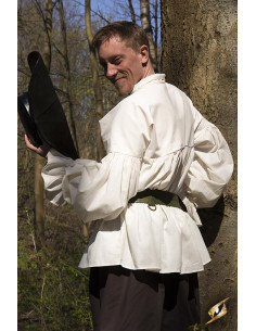 Renaissance-Hemd aus Aramis-Baumwolle, gebrochenes Weiß 2