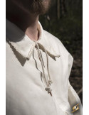 Renaissancehemd aus Aramis-Baumwolle, ecruweiß