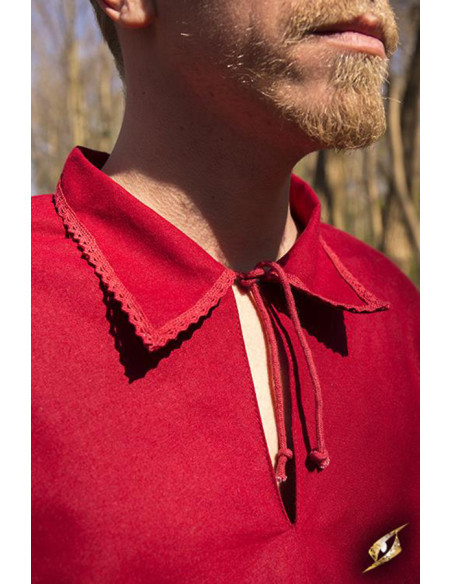 Camisa renacentista en algodón...