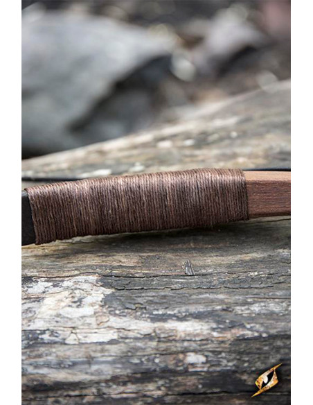 Bruine middeleeuwse boog om te paard...