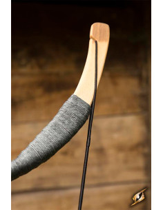 Arco medieval gris para usar montado a caballo. 118 cm. 2