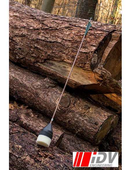 Flachkopf-Bogenpfeil, braun/dunkelgrün