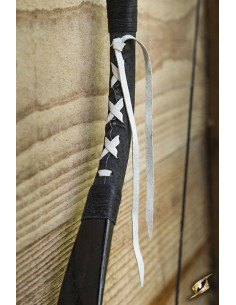 Arco medieval Deluxe negro para caballo. Cuerda 115 cm. 2