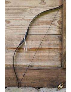 Arco medieval Deluxe negro para caballo. Cuerda 88 cm.