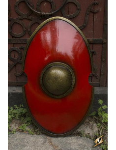 Elliptisch schild Romeinse soldaten, 70x45 cm.