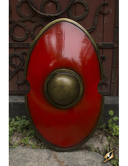 Elliptisk skjold romerske soldater,...