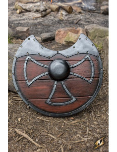 Mittelalterlicher Gobbo-Schild für LARP, ø 55 cm.