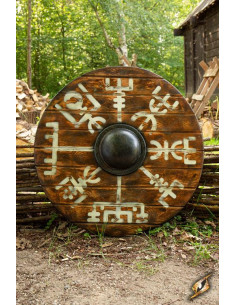 Vikingeskjold Vegvisir Iarla i latex, ø 70 cm.