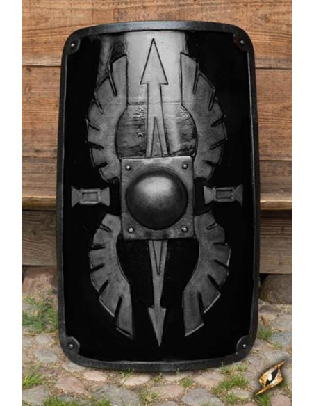 Zwart Romeinse Scutum latex schild,...