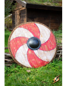 Viking Thegn skjold til LARP, ø 80 cm.