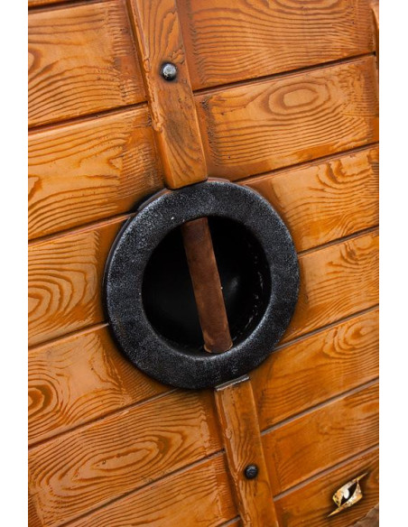 Wikingerschild Thegn Weiß/Holz für...