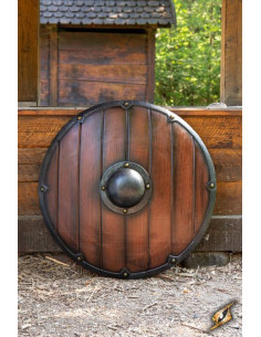 Viking-saksisk skjold til LARP, ø 80 cm.