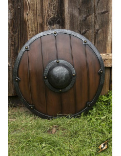 Viking-saksisk skjold til LARP, ø 69 cm.