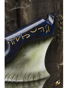 Wings Shield of Dark Elves Blauw/Wit in latex, 85x55 cm. 2