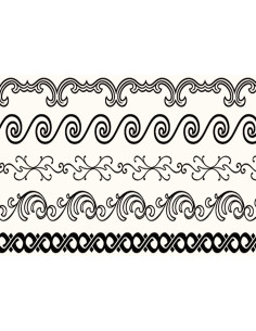 Temporäres Tattoo für große mittelalterliche Armbänder
