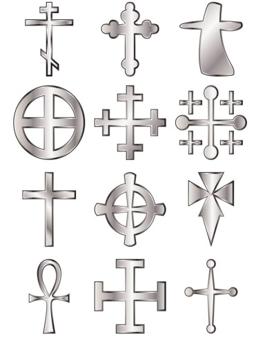 Tatuaje temporal con 12 cruces medievales (parte 1) ⚔️ Tienda Medieval