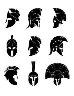 Temporäres Tattoo mit 9 griechischen und spartanischen...