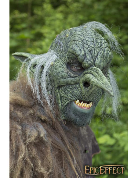 Máscara Goblin Overlord con pelo