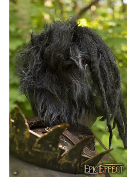 Green Brute Orc masker met haar