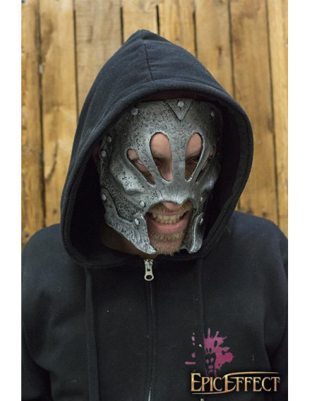 Maske des eingesperrten silbernen...