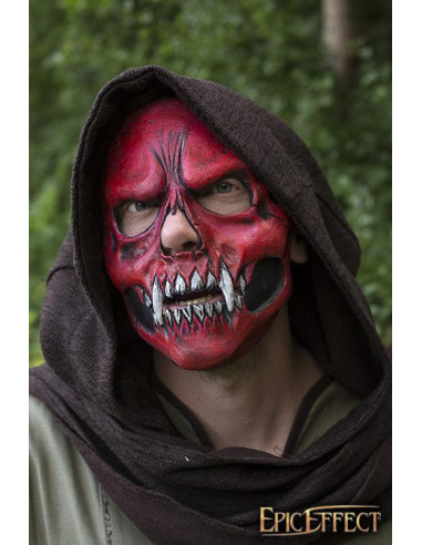 Rote blutige Totenkopf-Gesichtsmaske