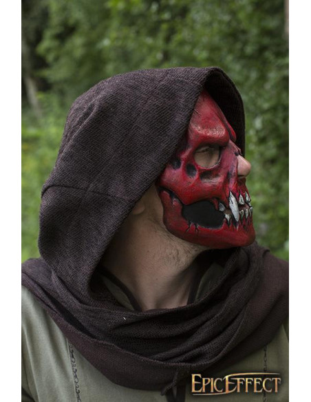 Rote blutige Totenkopf-Gesichtsmaske