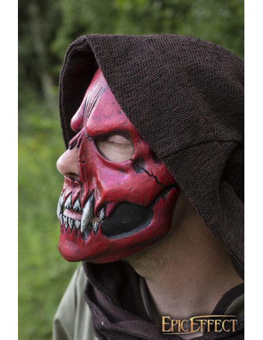 Outlaw sokker Ud over Rød blodig kranie ansigtsmaske ⚔️ Tienda Medieval
