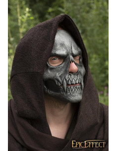 Sølv kranie ansigtsmaske 2
