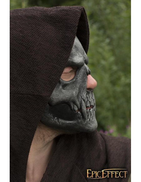 Silberne Totenkopf-Gesichtsmaske