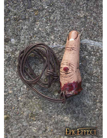 Hanger met afgehakte vinger van een...