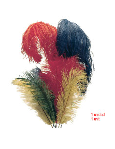 1 Pluma de avestruz para cascos