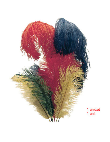 1 Pluma de avestruz para cascos