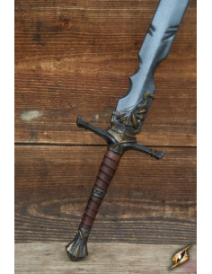 Espada a dos manos con muescas en látex para LARP, 115 cm. 2
