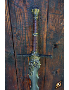 Espada a dos manos con muescas en látex para LARP, 135 cm. 2