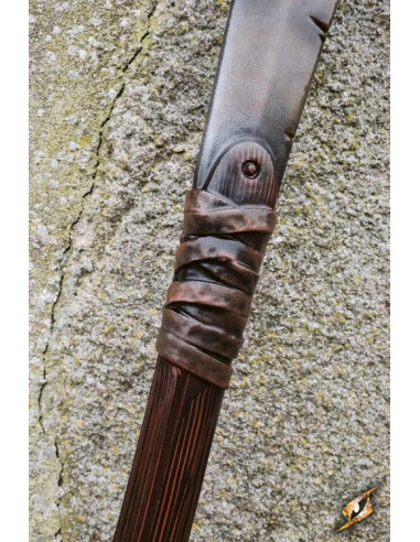 Filipijns tweehandig Panabas zwaard in latex voor LARP, 140 cm.