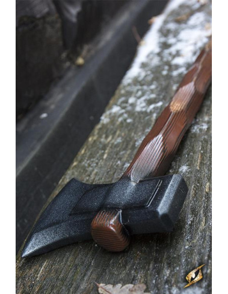 Hacha de mano en látex para LARP, 55 cm.