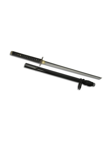 Katana prácticas Shinobi Ninja (empuñadura negra)